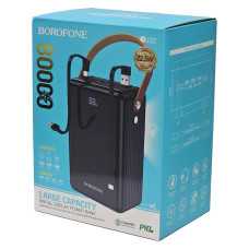 Зовнішній аккумулятор Power Bank BOROFONE 80000MAH BJ32 296Wh