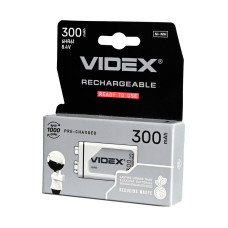 Акумулятор крона Videx 6HR61 9V 300mAh blister/1шт