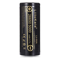Акумулятор високострумовий 26650, LiitoKala Lii-50A, 5000mAh