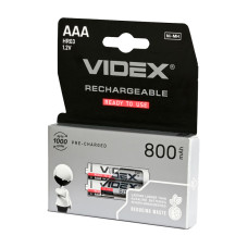 Акумулятори Videx HR03/AAA 800mAh 1.2V Ni-MH double blister/2шт