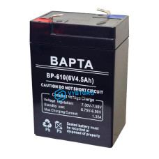 Акумуляторна батарея ВАРТА 6V/4,5Ah