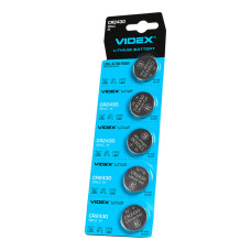 Батарейка літієва Videx CR2430 3V 5шт BLISTER CARD