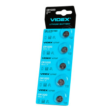 Батарейка літієва Videx CR1220 5шт BLISTER CARD