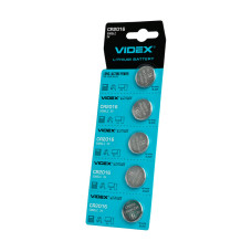 Батарейка літієва Videx CR2016 3V BLISTER CARD 5шт
