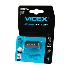 Батарейка літієва Videx Lithium Battery CR123A 3V