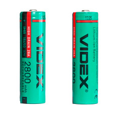 Високострумовий акумулятор Videx IMR Li-ion 18650 3,7V 2800mAh 20A