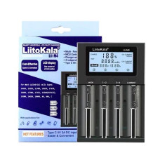 Зарядний пристрій LiitoKala Lii-M4, 4×АА/ААА/A/14500/16340/18350/18650/26650