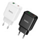 Мережевий зарядний пристрій Hoco N5 Favor МЗП dual port PD20W+QC3.0 charger (EU)