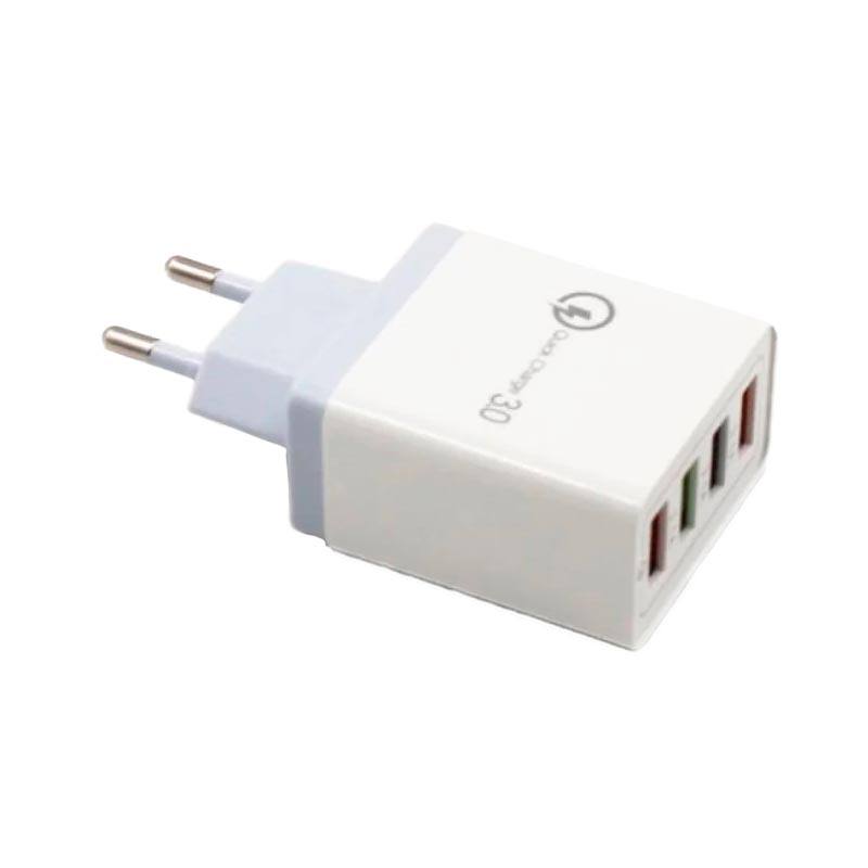 Адаптер на 4 USB із підтримкою QC 3.0, Fast Charge, D22