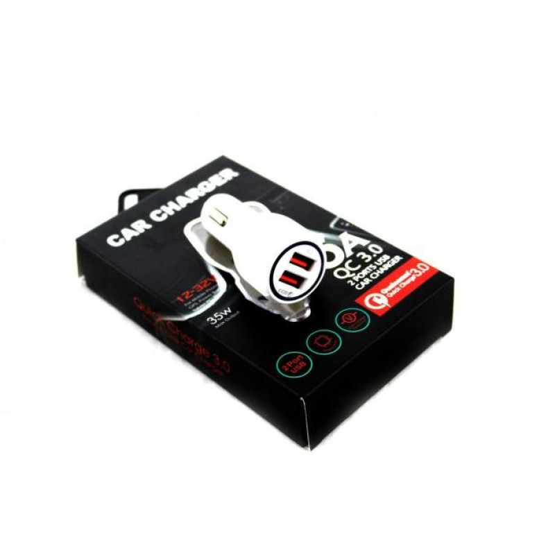 Адаптер CAR (АВТОМОБІЛЬНИЙ) 2 USB QC 3.0 SY681
