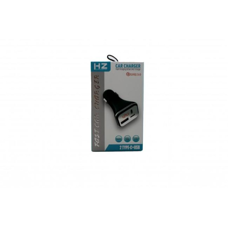 Адаптер в прикурювач Type c та USB HZ HC13
