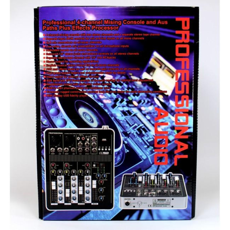 Аудіо мікшер Mixer BT4000+BT 2ch
