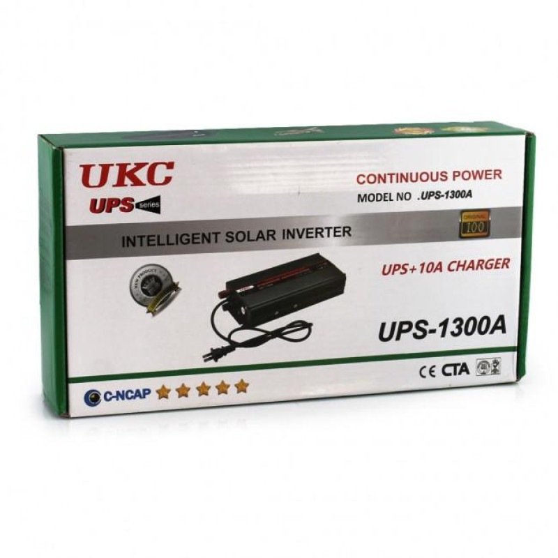 Перетворювач, інвертор UKC - AC/DC, 12V/220V, 1300W UPS+CHARGE