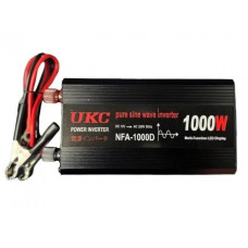 Перетворювач інвертор із чистою синусоїдою UKC NFA-1000D DC/AC 12V/220V 1000W