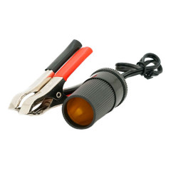 Адаптер перехідник з акумулятора (крокодили) на прикурювач, 12V, 30см