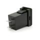 АЗП FPUV-G, PD+QC3.0, Type-C: 30W, 5V-3A/9V-3A/12V-2.5A, USB: 18W, 5V-3.4A/9V-2A/12V-1.5A, LED Green, Black