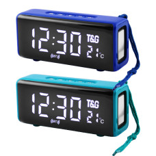 Годинник TG-174 Bluetooth-колонка радіо PowerBank термометр