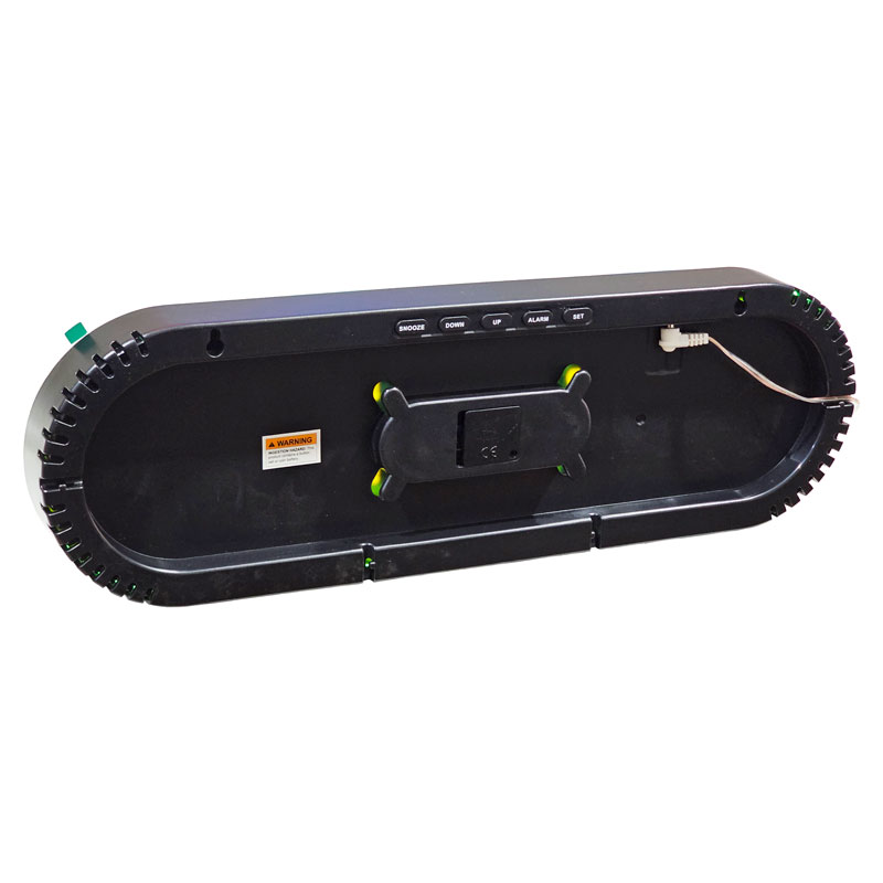 Часы GH8021 (white, green) настенные, настольные, температура, дата, с пультом, от USB 5V