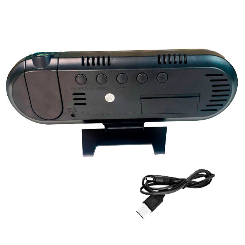 Годинник мережевий проекційний DS-3827LP, температура, дата, від USB