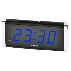 Годинник настільний VST-730-5 сині цифри, від 220V