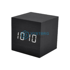 Годинник VST-869-6 дерев'яний, настільний, від USB + батарейки