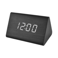 Настільний годинник VST-864-6 білі цифри, температура, дата, будильник, від USB та батарейок