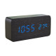 Настільний годинник VST-862-5 сині цифри, температура, будильник, від USB та батарейок
