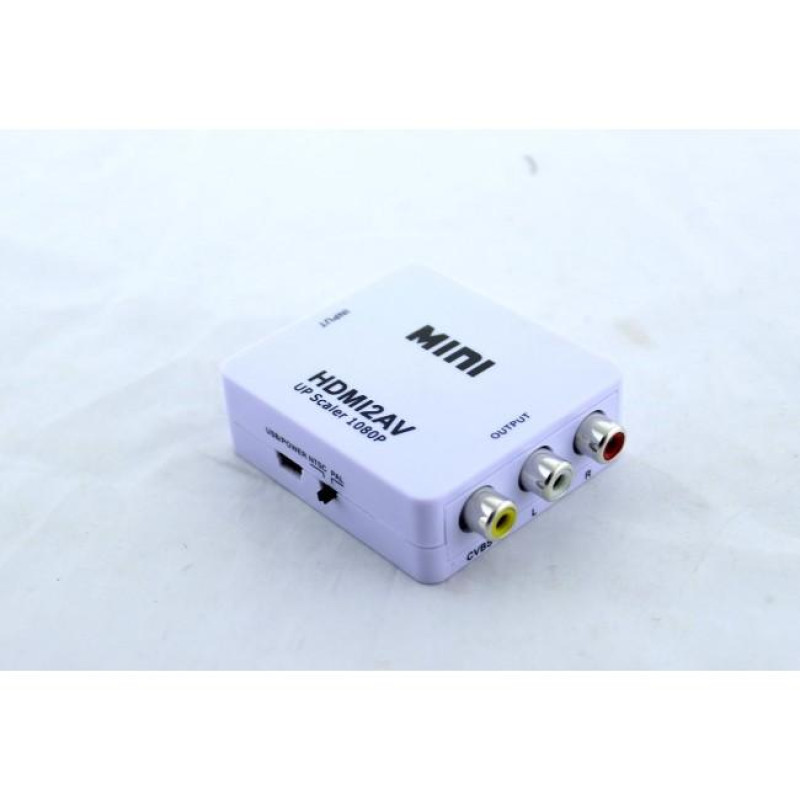 Перехідник Адаптер HDMI RCA, конвертер AV композитного сигналу, підтримка PAL/NTSC