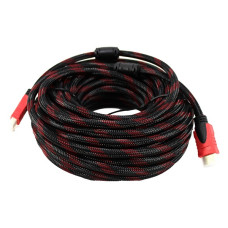 Кабель HDMI/HDMI 20м V1.4 з фільтром у тканинній оболонці