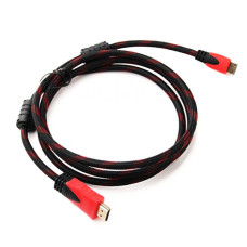 Кабель HDMI/HDMI 1,5м V1.4 з фільтром у тканинній оболонці