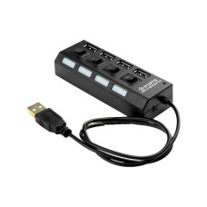 USB-HUB 4 ports M-4 з вимикачами та індикацією