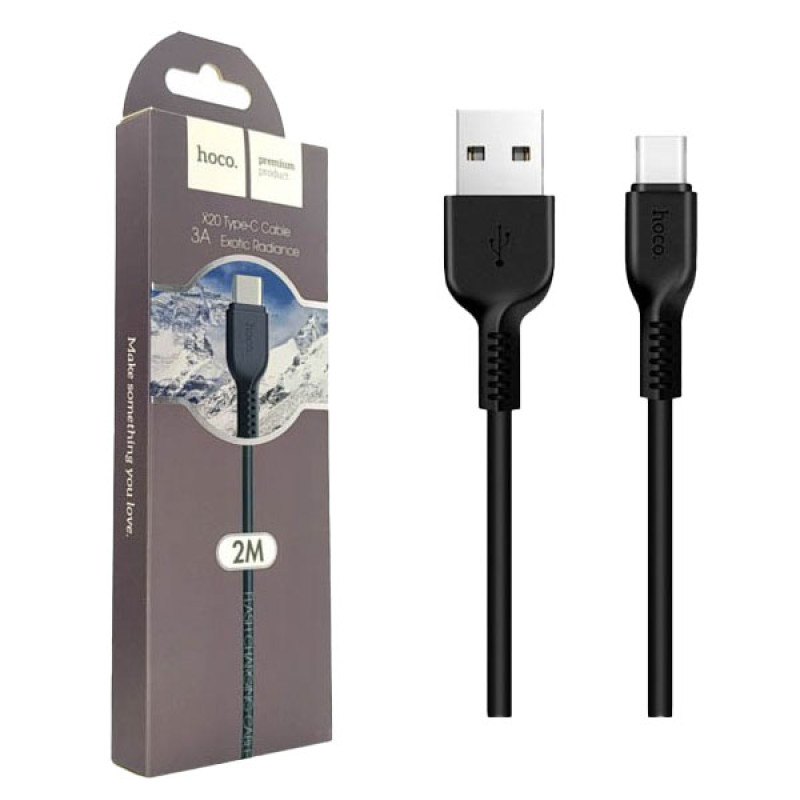 Кабель HOCO COOL, DATA CABLE X20 USB/Type-C 2м