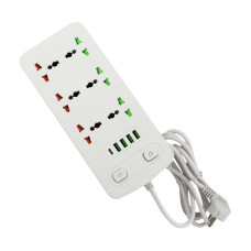 Подовжувач  AR-CP05 2м на 6 розеток, 4 USB та 1 Type-C роз'єми