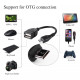Кабель OTG USB/MicroUSB 96мм