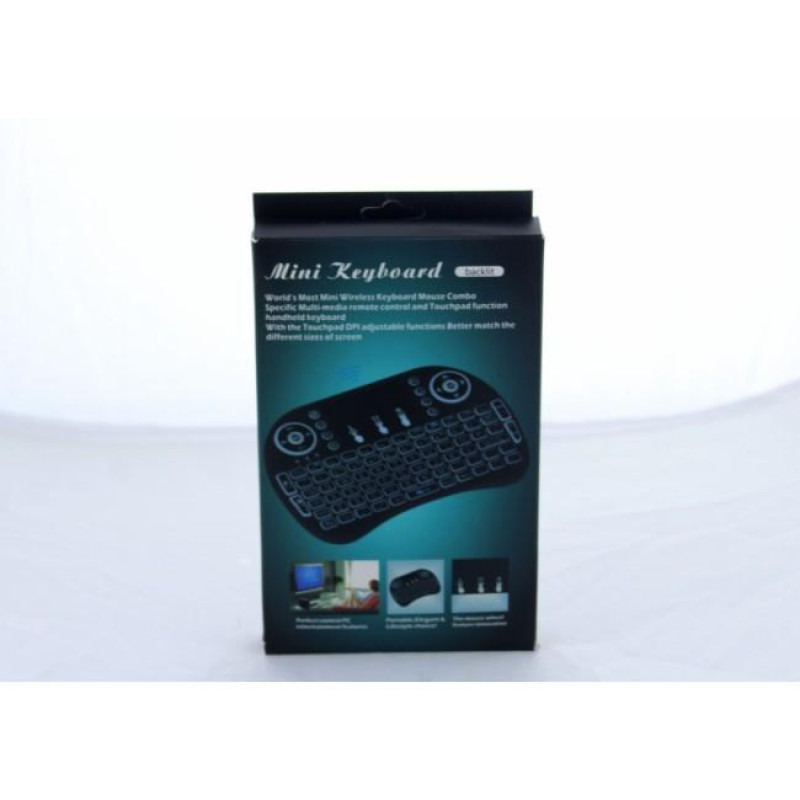 Клавіатура Keyboard wireless MWK08/i8 Led touch з підсвічуванням