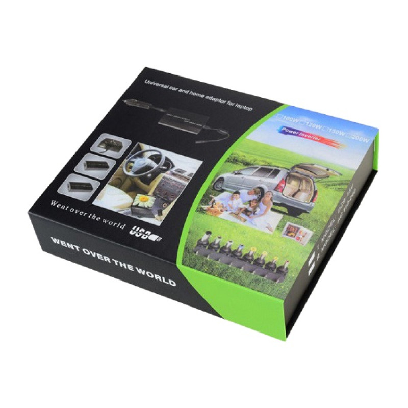 Універсальний зарядний пристрій для ноутбука від 12V до 24V 120W з перехідниками