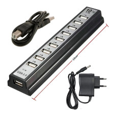 Розгалужувач USB HUB 10 PORTS 220V