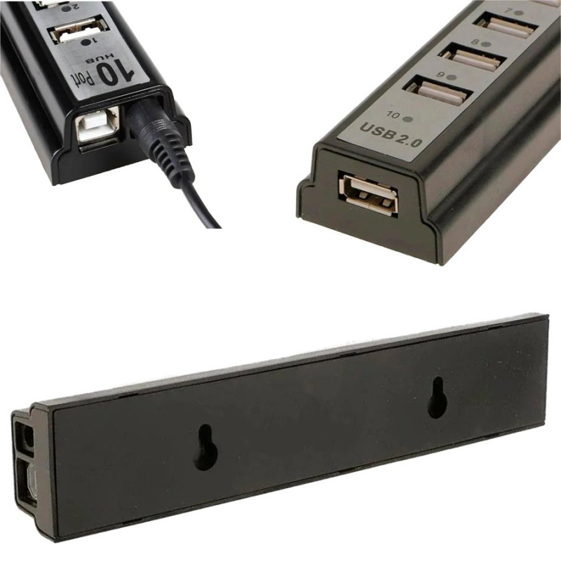 Розгалужувач USB HUB 10 PORTS 220V