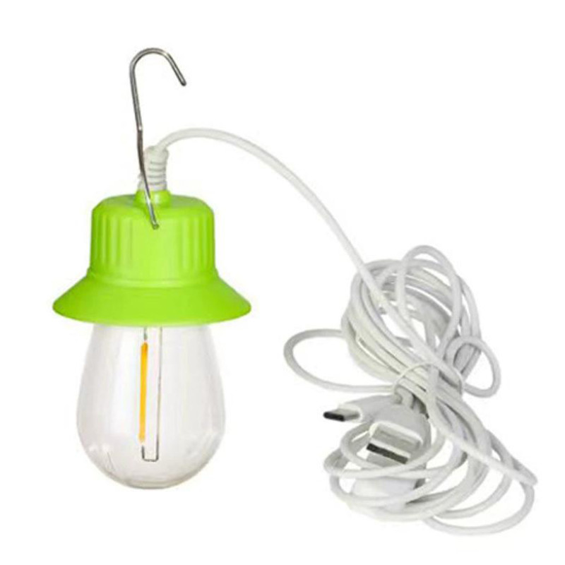 LED лампа V07-COB, кабель 3 м, гак, живлення від USB/Type-C