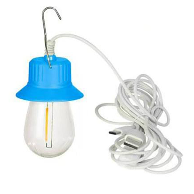 LED лампа V07-COB, кабель 3 м, гак, живлення від USB/Type-C