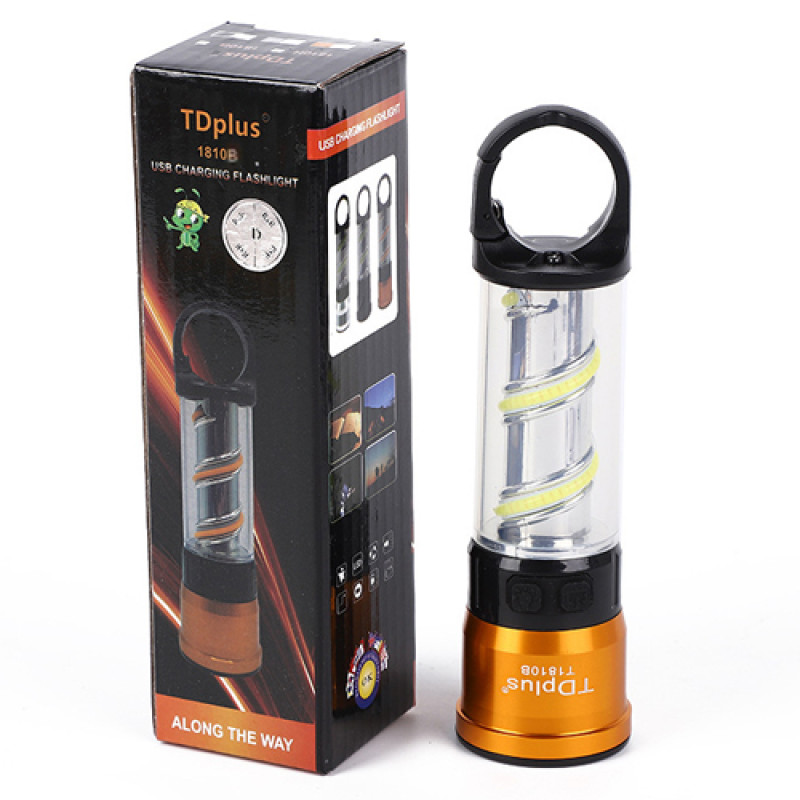 Ліхтар 1810B-LED+COB світильник, Li-Ion акумулятор, гак, ЗУ Type-C