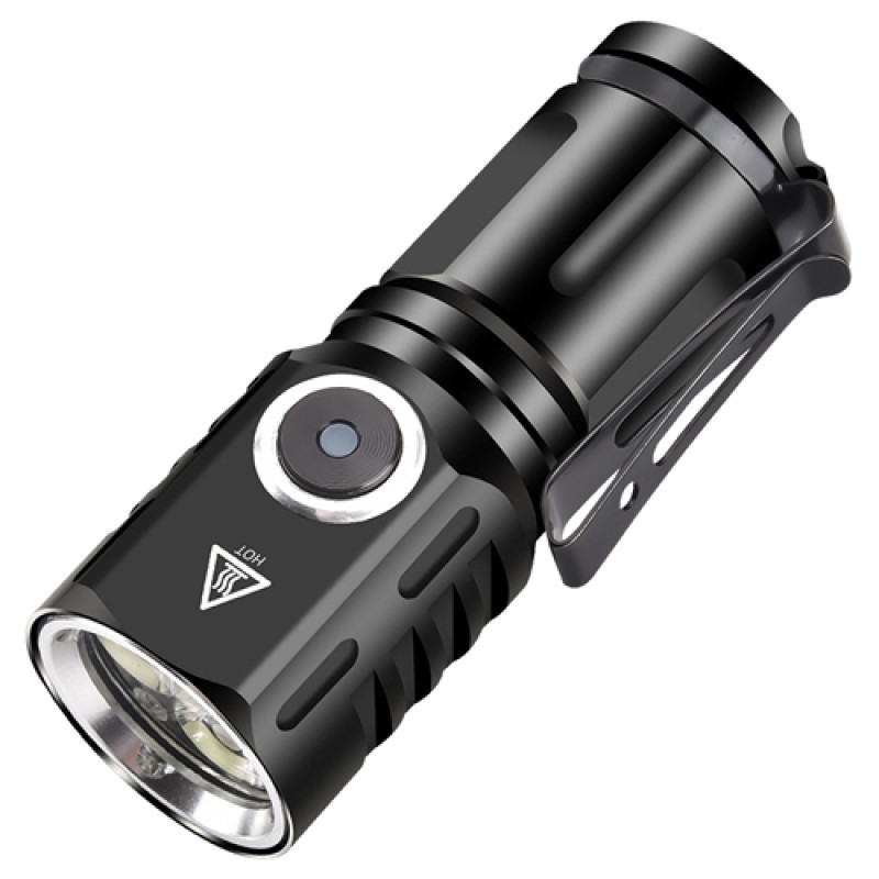 Ліхтар 536-3LED, 1х16340A, індикація заряду, ЗУ Type-C, магніт, Box