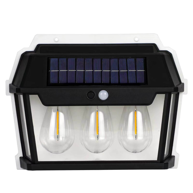 Ліхтар 999-38W вольфрамові лампи, Motion Sensor, 1×18650, сонячна панель