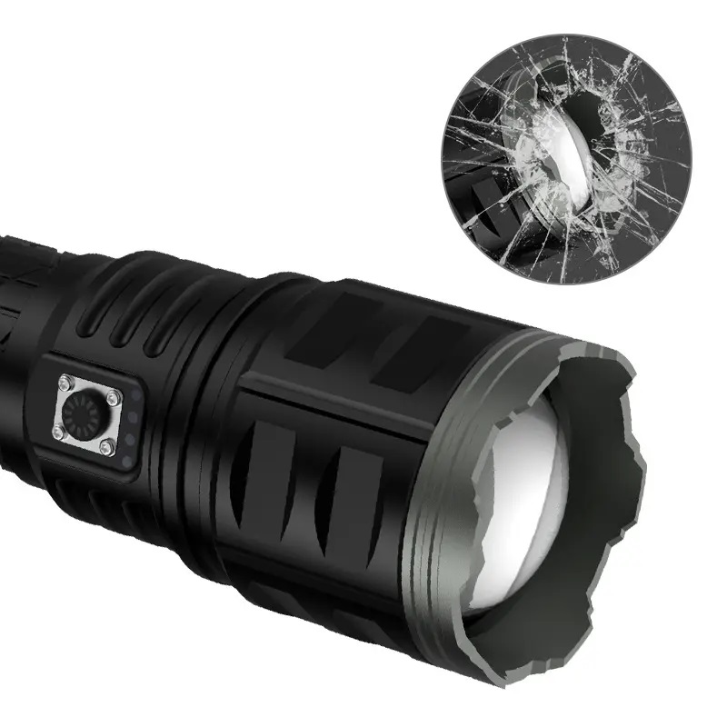Ліхтар AK138-1 WHITE LASER LED PM60-TG+СУМКА, 8x18650 3.7V, power bank, індикація заряду, ЗУ Type-C, zoom, Box