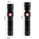 Ліхтар BL-502-T6+COB, 1x18650, магніт, затискач, zoom, ЗУ microUSB