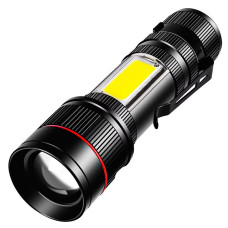 Ліхтар BL-520-T6+COB, Li-Ion акум., ЗУ microUSB, zoom, Box