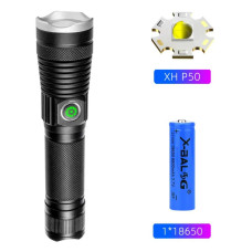 Ліхтар BL-A92-P50, 1x18650, zoom, ЗУ Type-C, Box