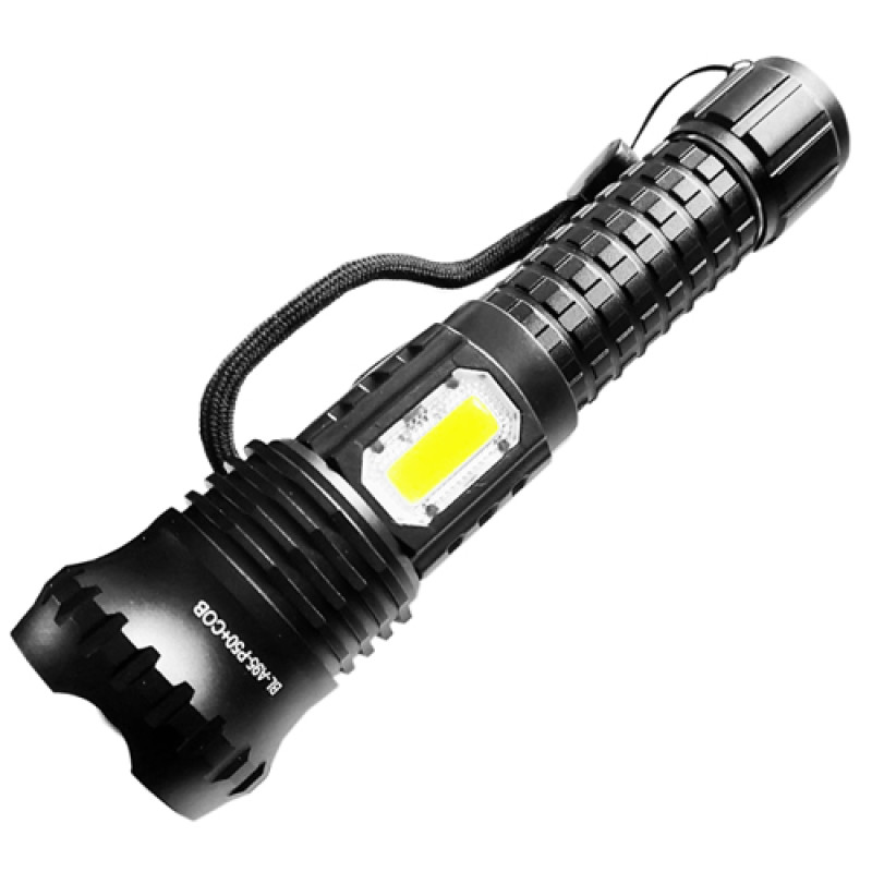 Ліхтар BL-A95-P50+COB, 1x18650, zoom, ЗУ microUSB, Box