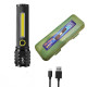 Ліхтар C71/C81-P50+COB, Li-Ion акум., zoom, ЗУ microUSB, Box