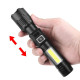 Ліхтар COB18-WHITE LASER LED PM10-TG+COB, 1x18650, power bank, магніт, ЗУ Type-C, zoom